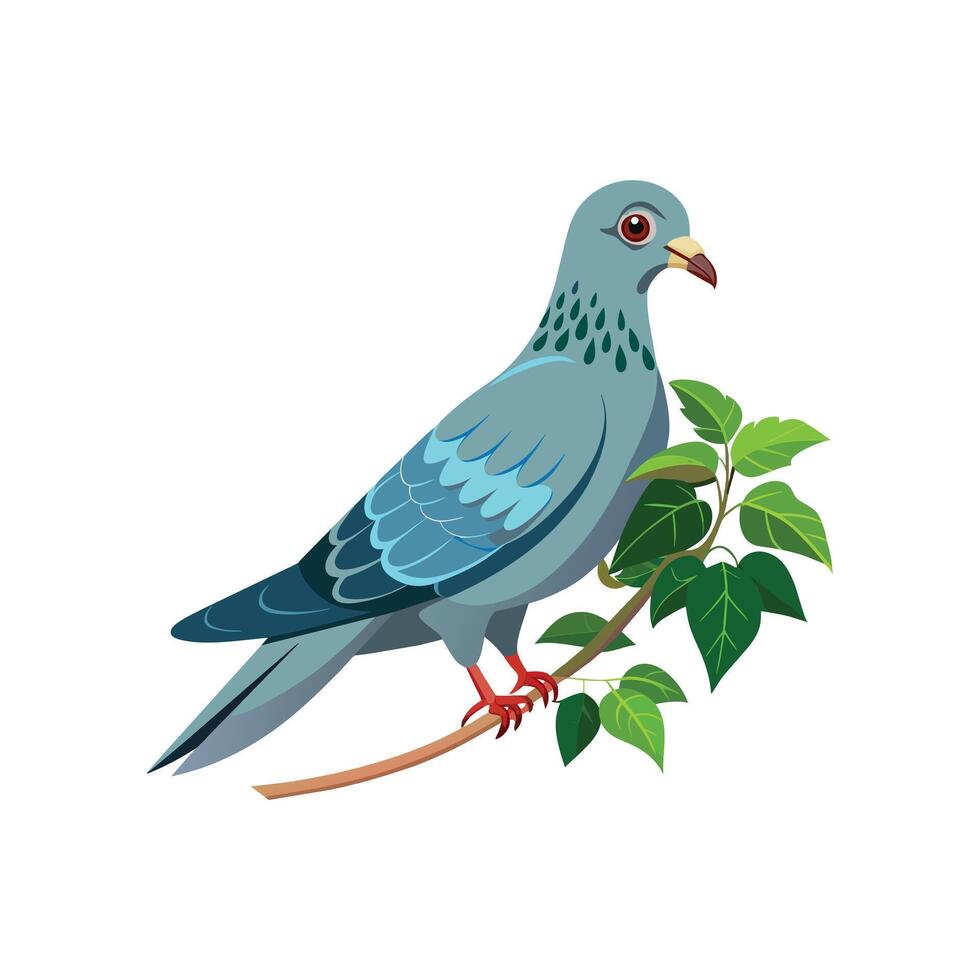 realistisch duivenvogel concept illustratie vector