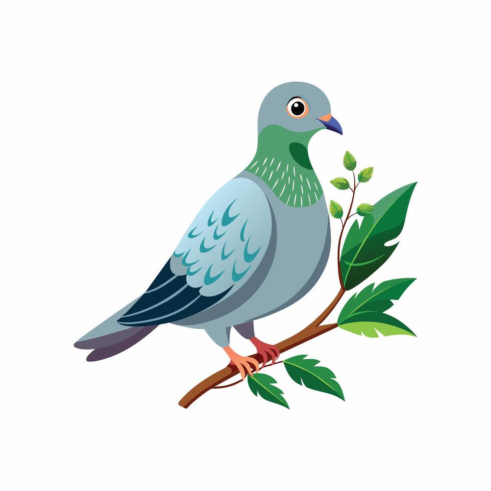 realistisch duivenvogel concept illustratie vector