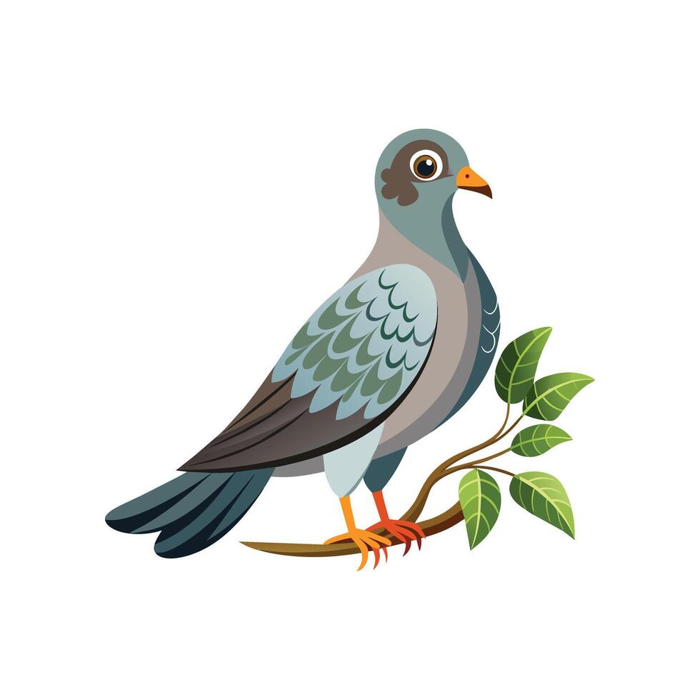 realistisch duivenvogel concept illustratie vector