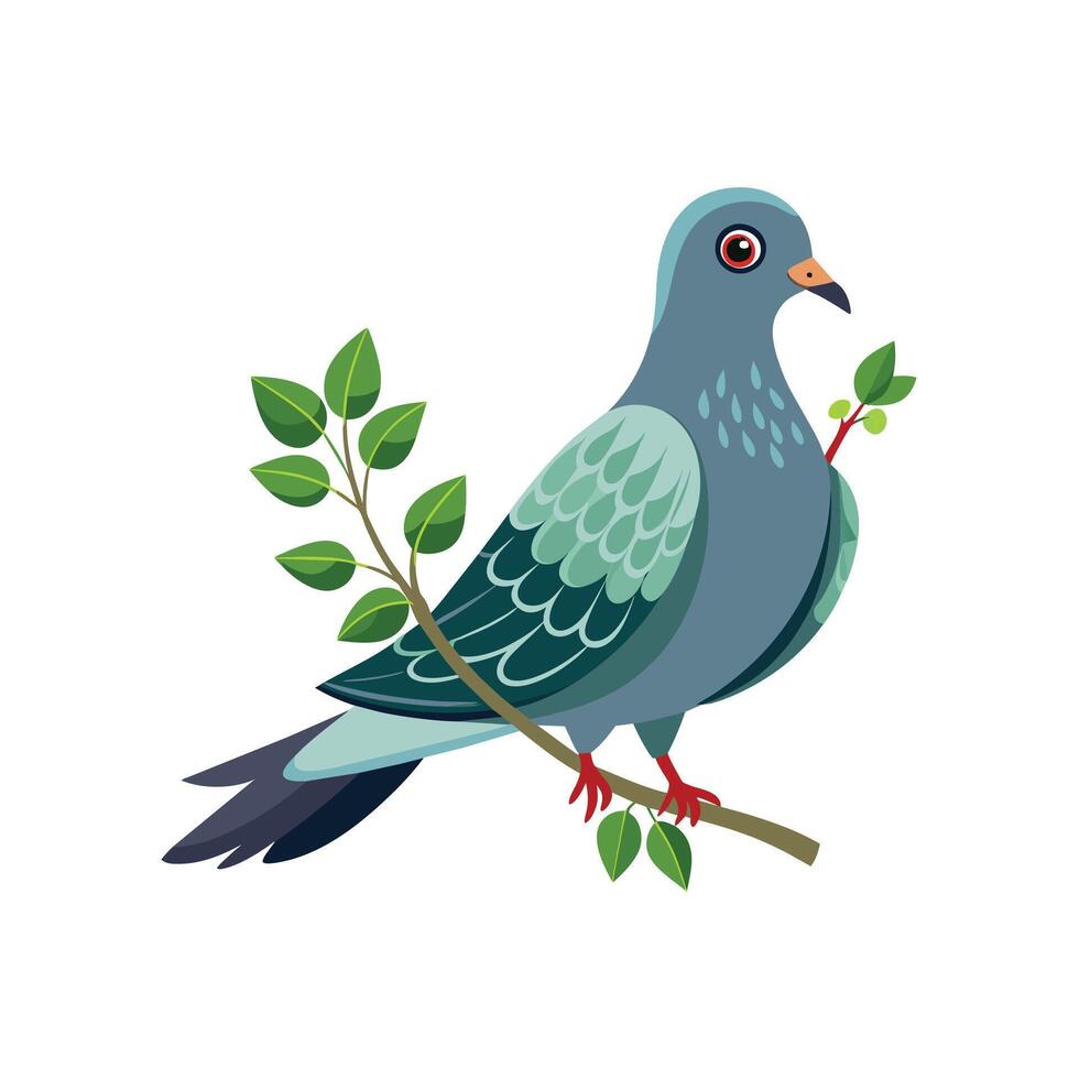 realistisch duivenvogel concept illustratie vector