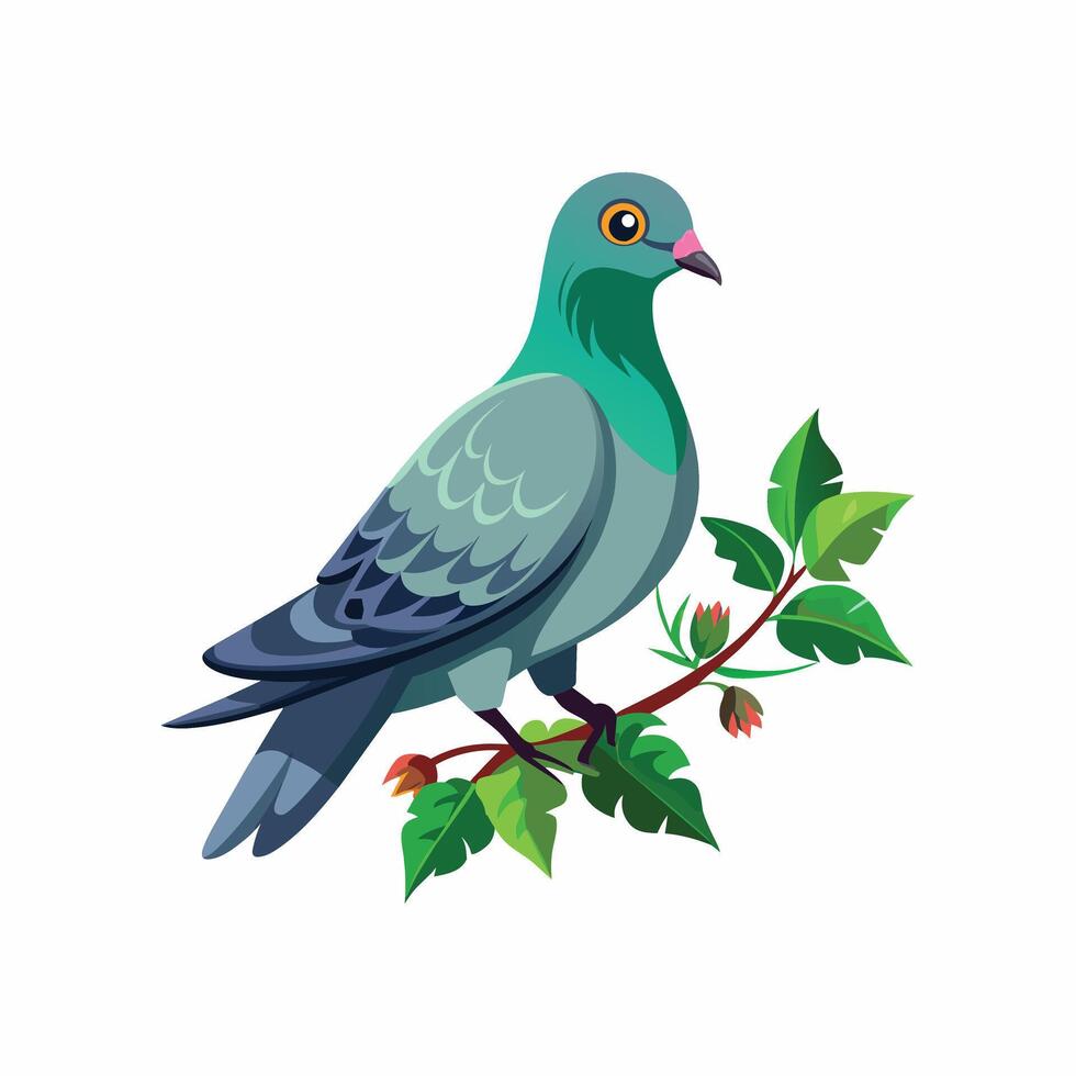 realistisch duivenvogel concept illustratie vector