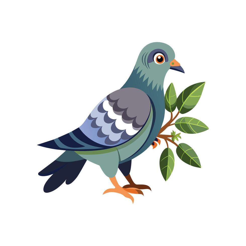 realistisch duivenvogel concept illustratie vector