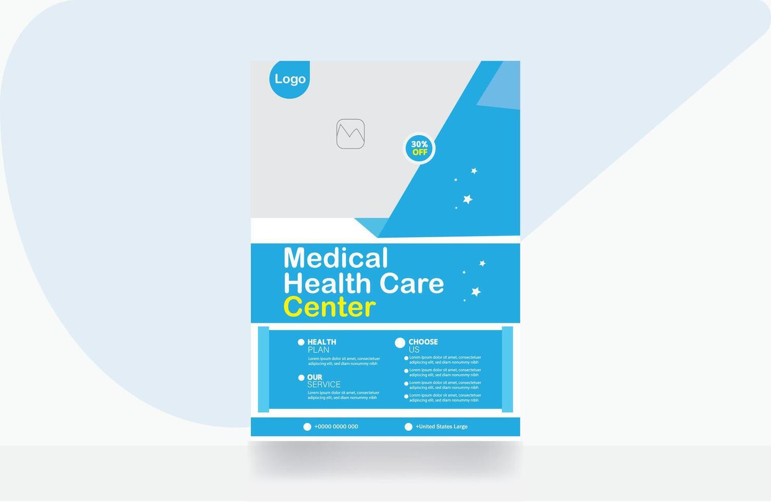 medisch folder ontwerp gezondheidszorg banier sjabloon vector
