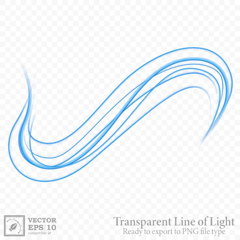 blauw golvend lijn geïsoleerd en gemakkelijk naar Bewerk vector