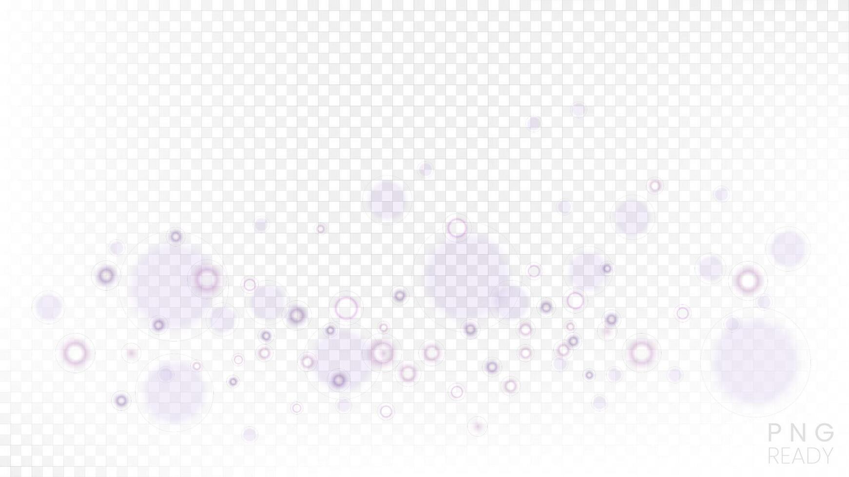 abstract paars bokeh Aan wit patroon vector