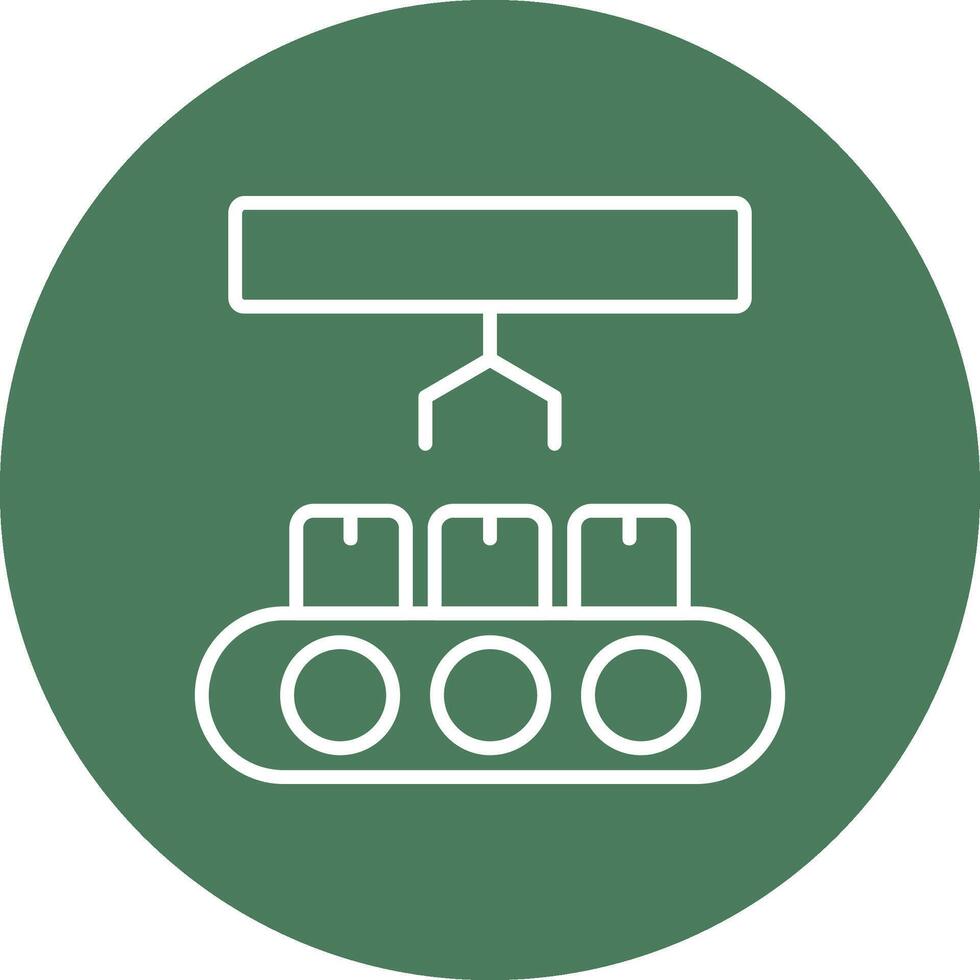 industrie lijn multi cirkel icoon vector