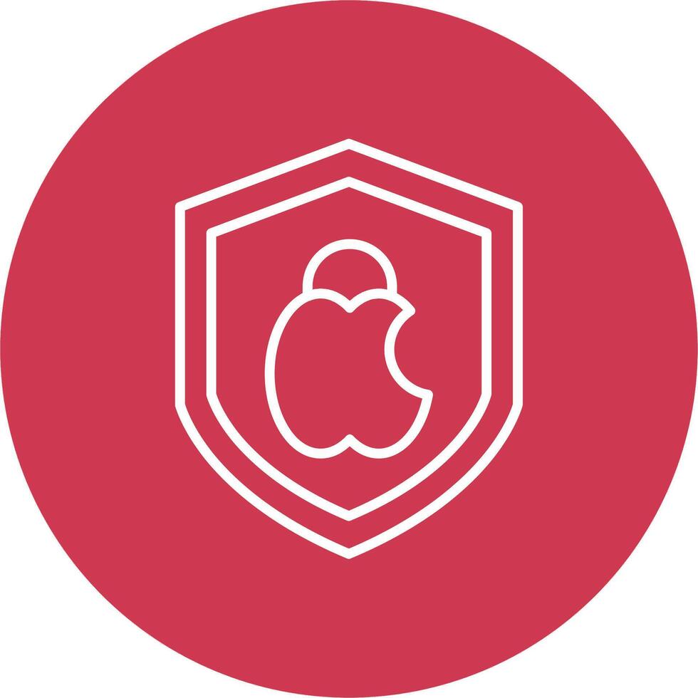 Mac veiligheid lijn multi cirkel icoon vector