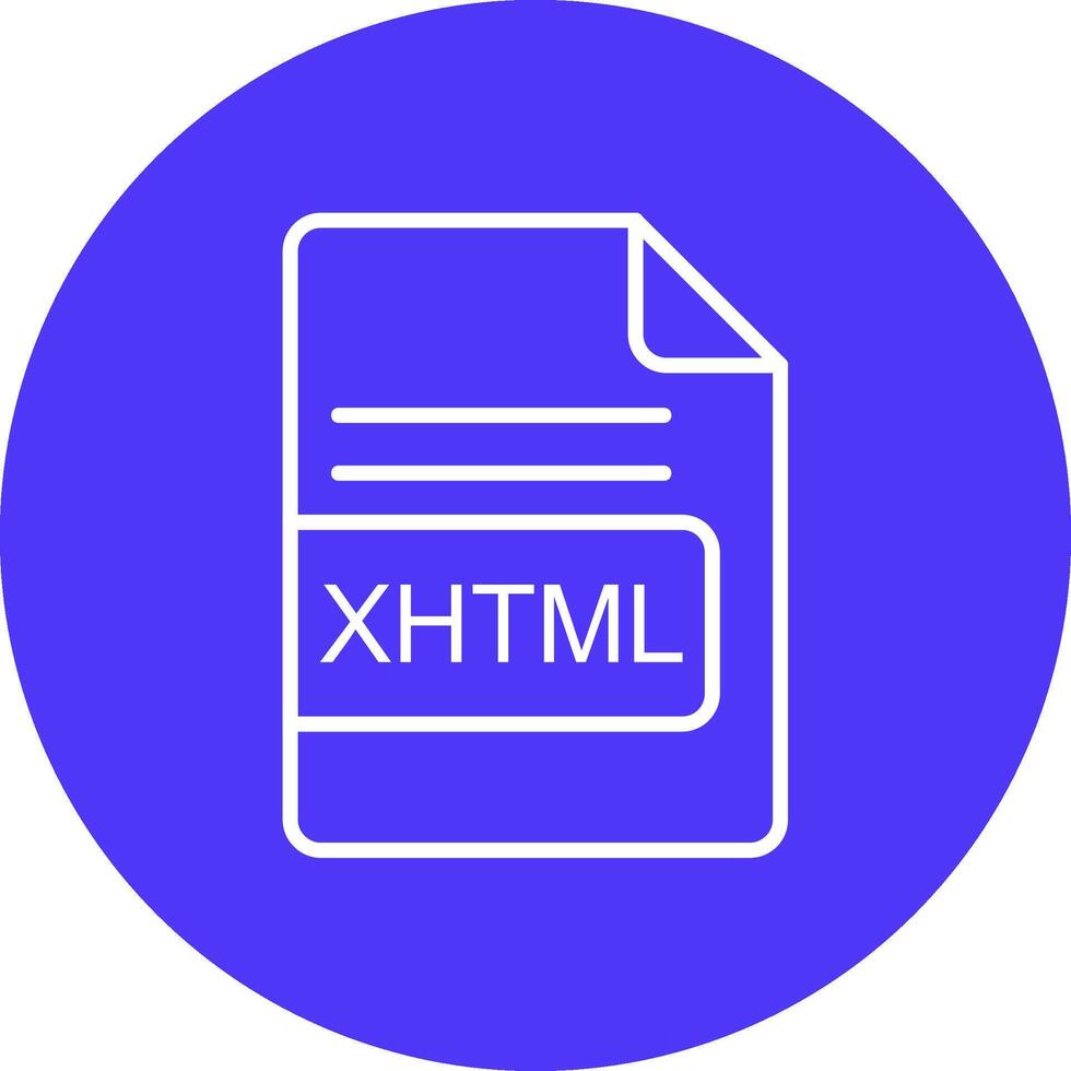 xhtml het dossier formaat lijn multi cirkel icoon vector