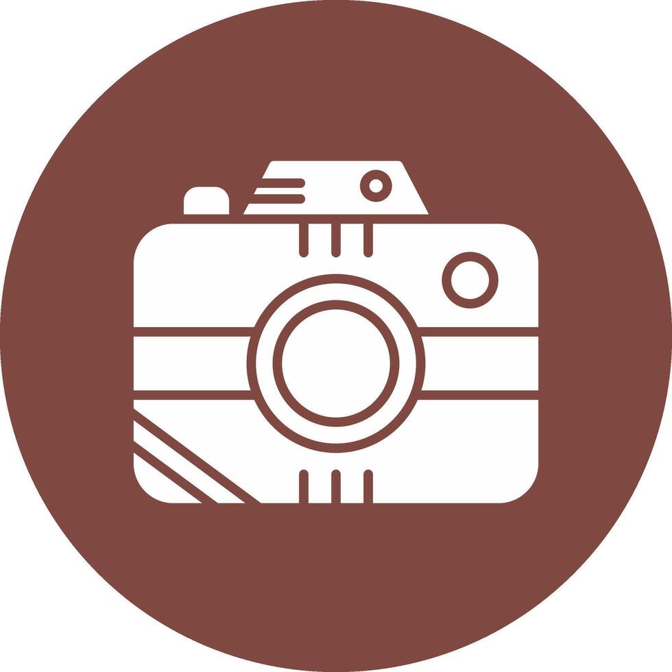 foto camera glyph multi cirkel icoon vector