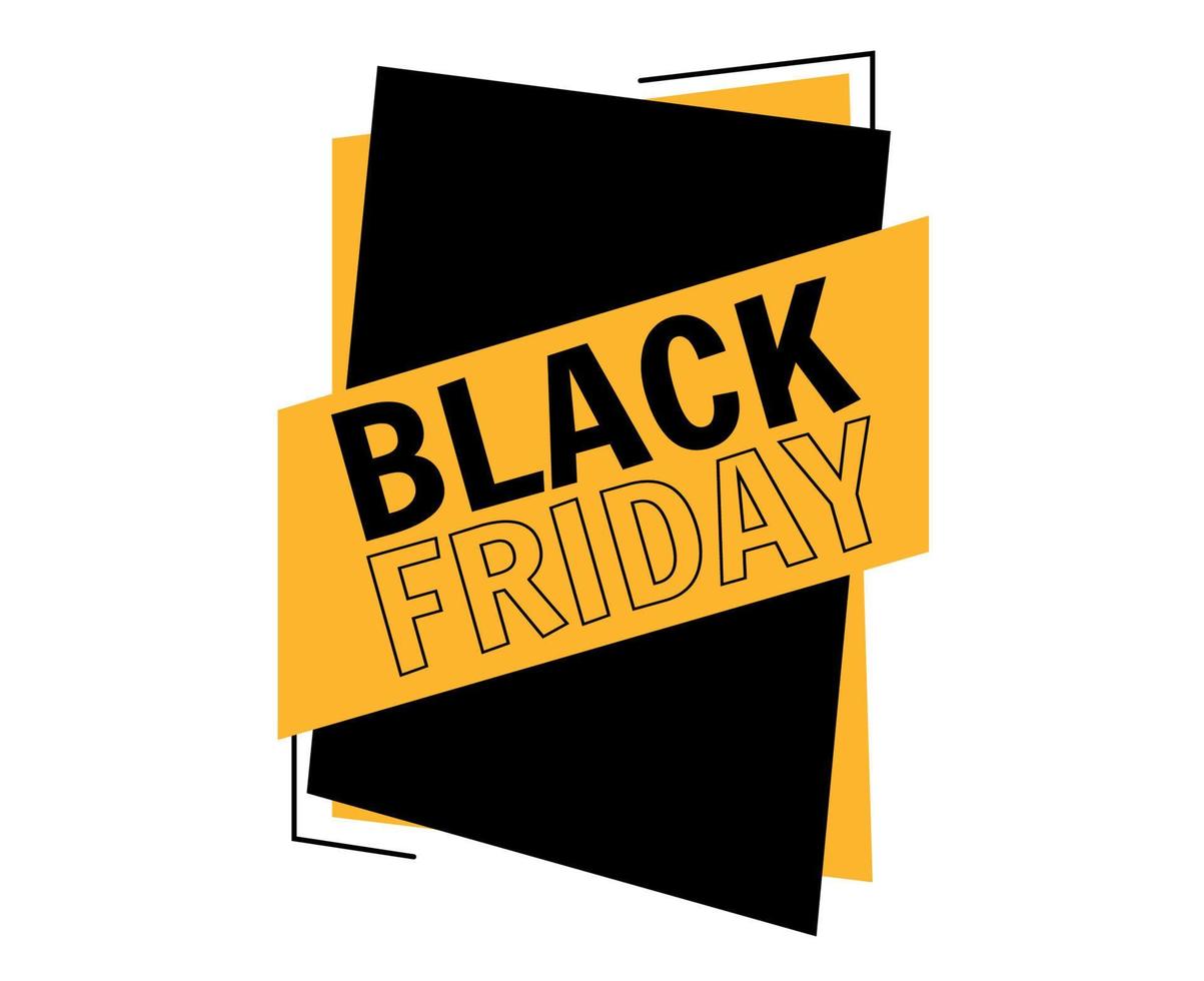 zwarte vrijdag ontwerp vector dag 29 november vakantie reclame abstract verkoop illustratie zwart en geel