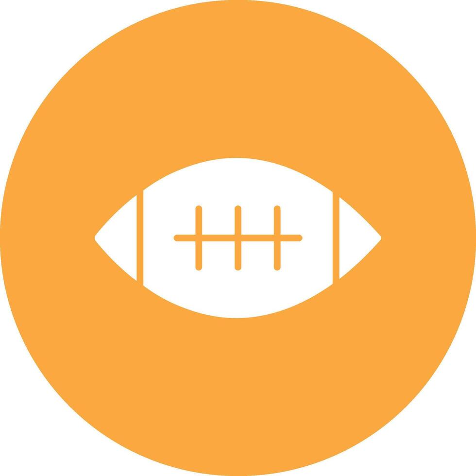 Amerikaans voetbal glyph multi cirkel icoon vector