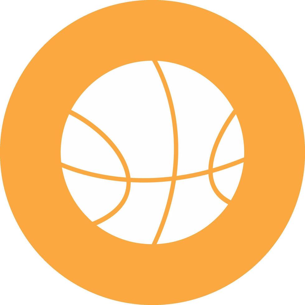 basketbal glyph multi cirkel icoon vector