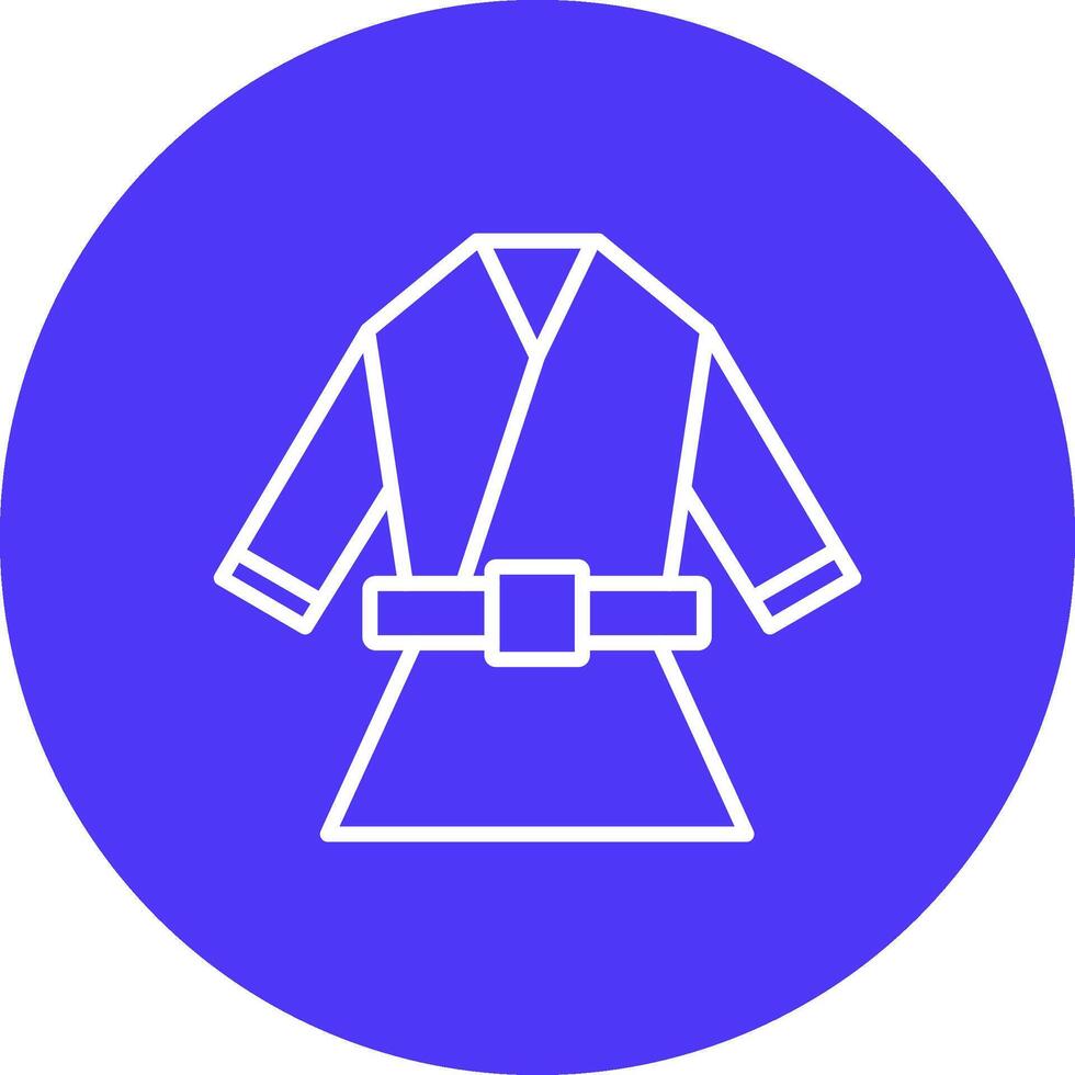 kimono lijn multi cirkel icoon vector