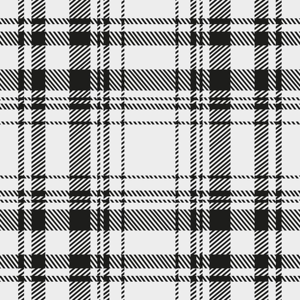 een zwart en wit kleuren Schotse ruit plaid Schots naadloos patroon.textuur van plaid, tafelkleden, kleren, overhemden, jurken, papier, beddengoed, deken , illustratie vector