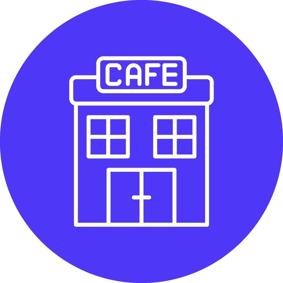 cafe lijn multi cirkel icoon vector