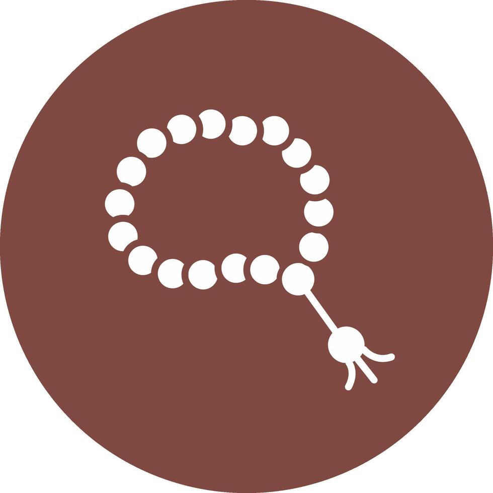 tasbih glyph multi cirkel icoon vector