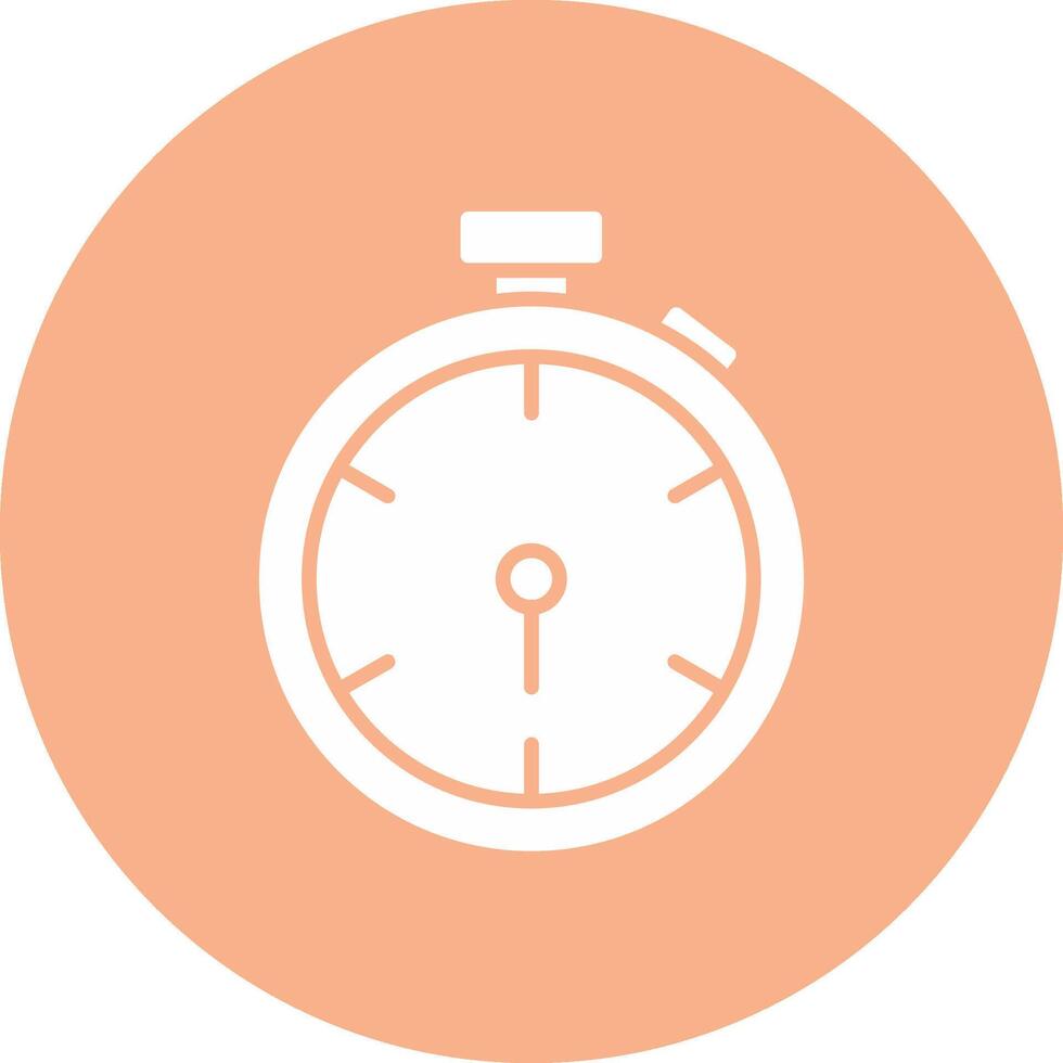 stopwatch glyph multi cirkel icoon vector