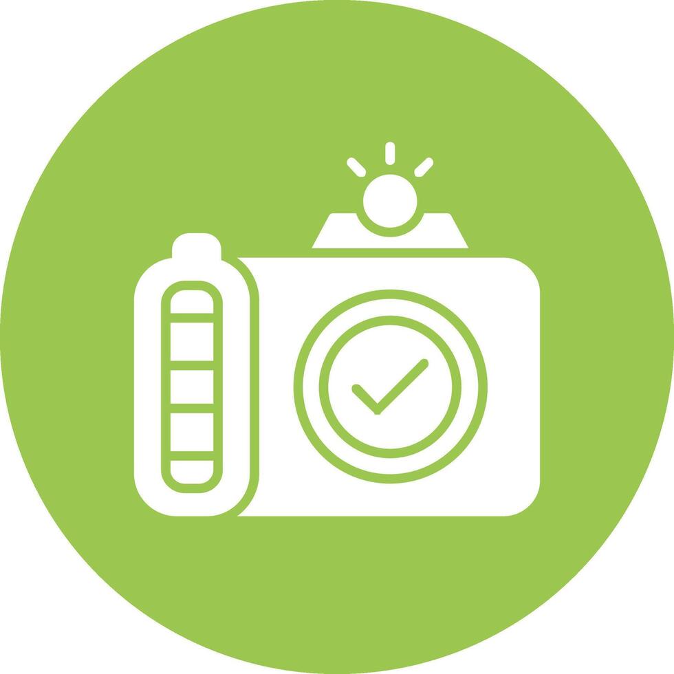 camera glyph multi cirkel icoon vector