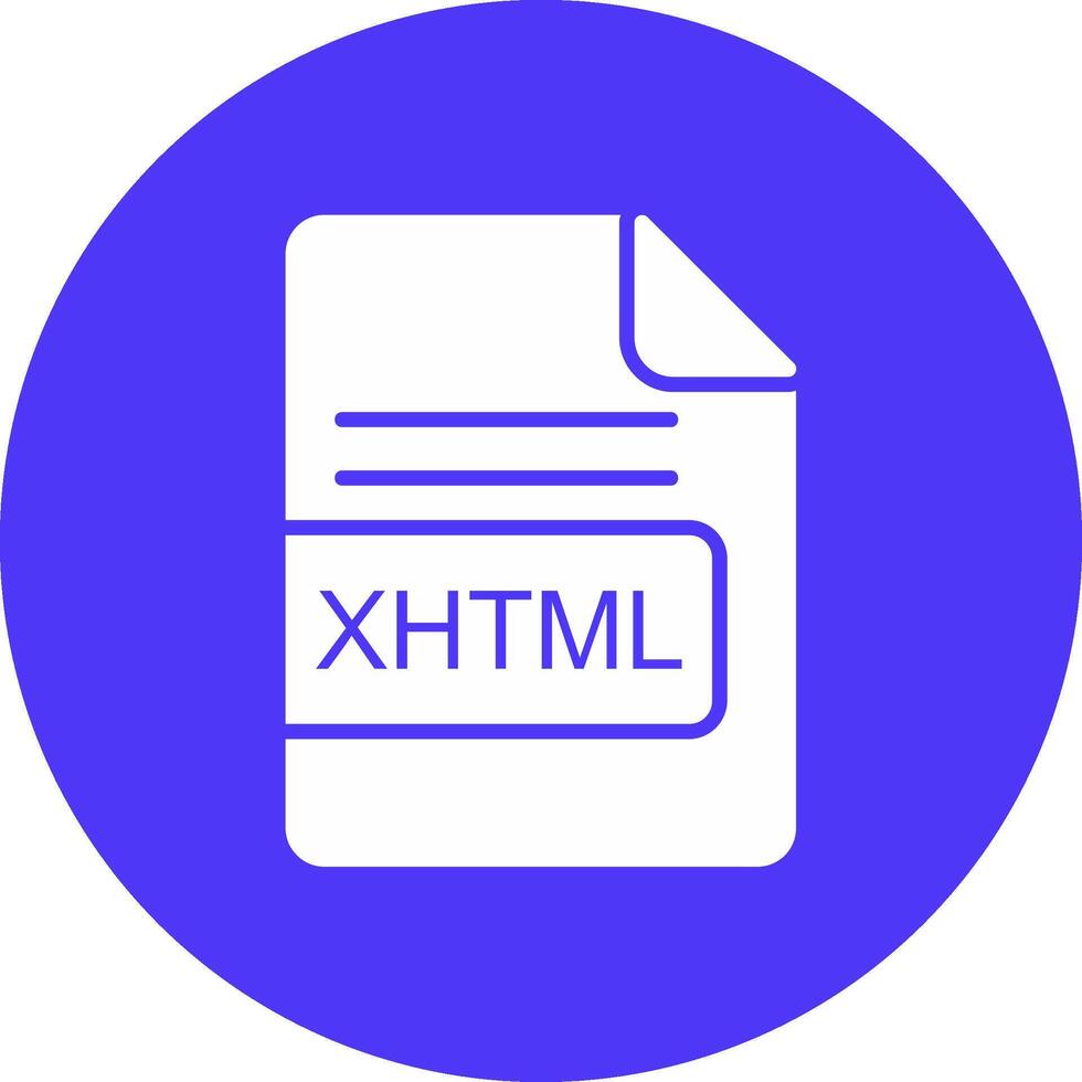 xhtml het dossier formaat glyph multi cirkel icoon vector
