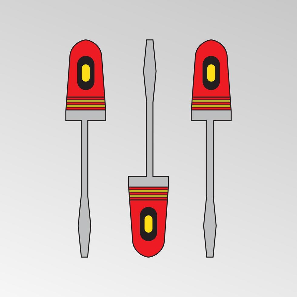 minus schroevendraaier. mechanische gereedschappen. vector afbeelding