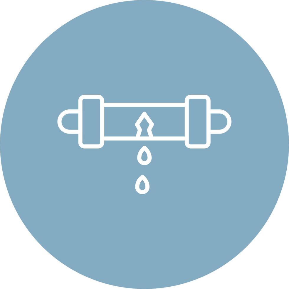 lekken detector lijn multi cirkel icoon vector