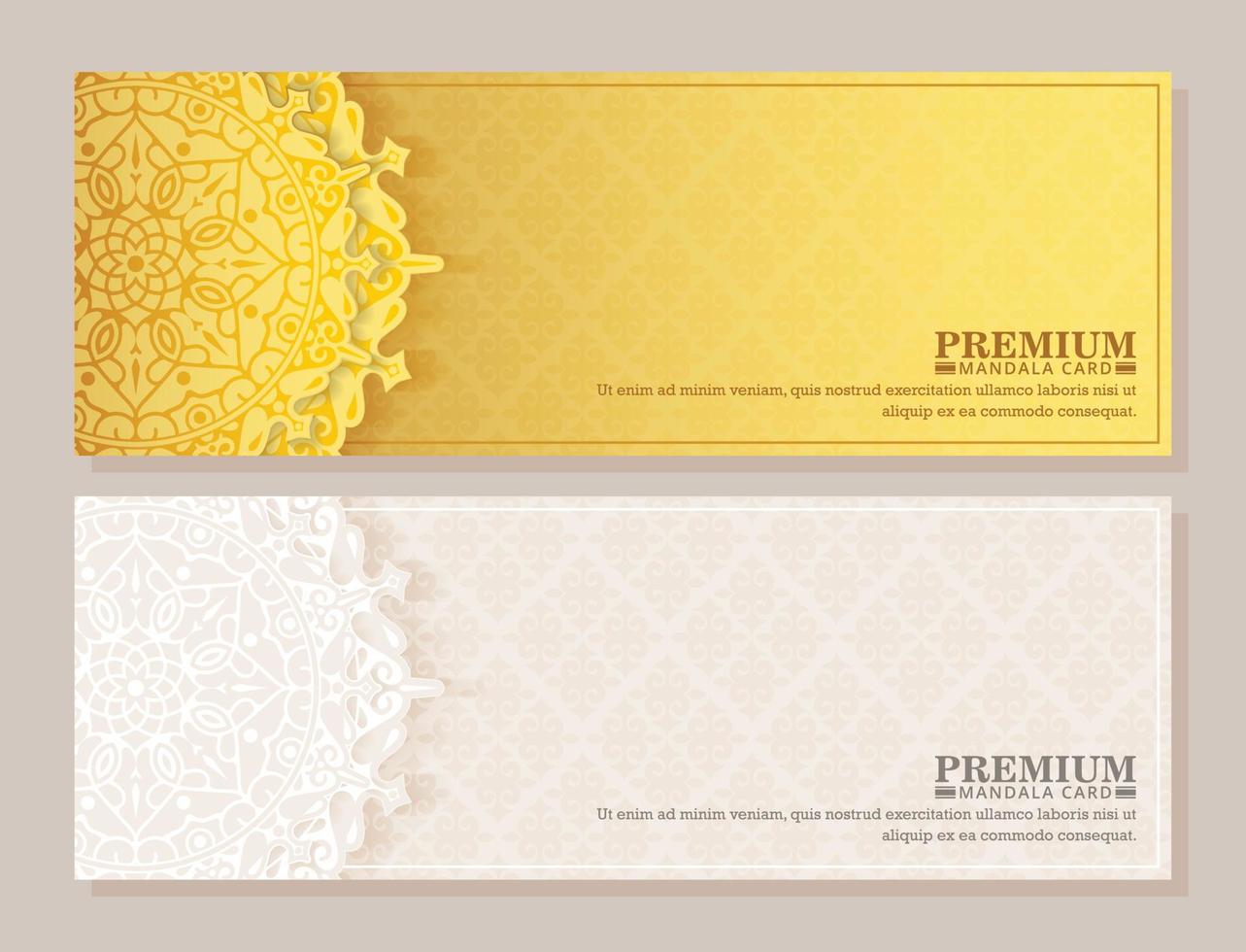 luxe gouden mandala patroon achtergrond vector