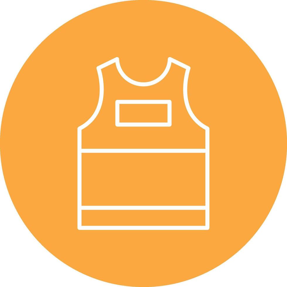 tank top lijn multi cirkel icoon vector