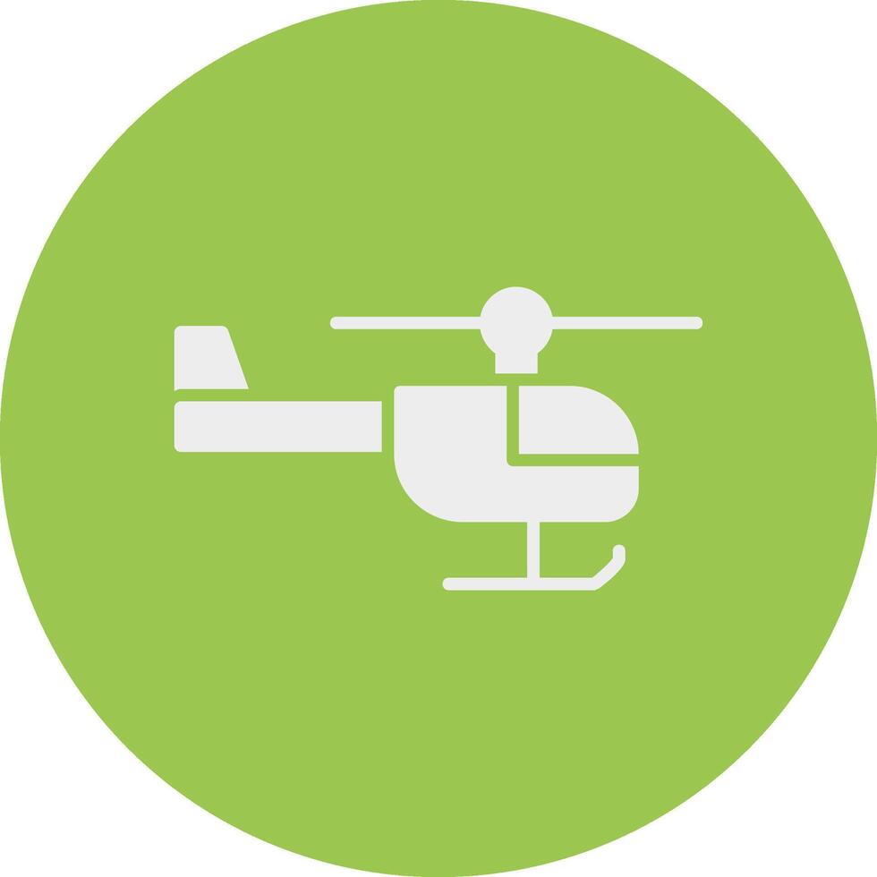 helikopter glyph multi cirkel icoon vector