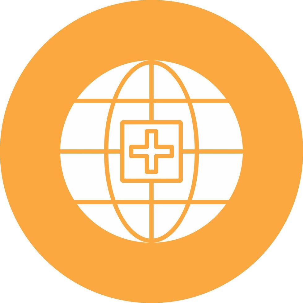 globaal medisch onderhoud glyph multi cirkel icoon vector