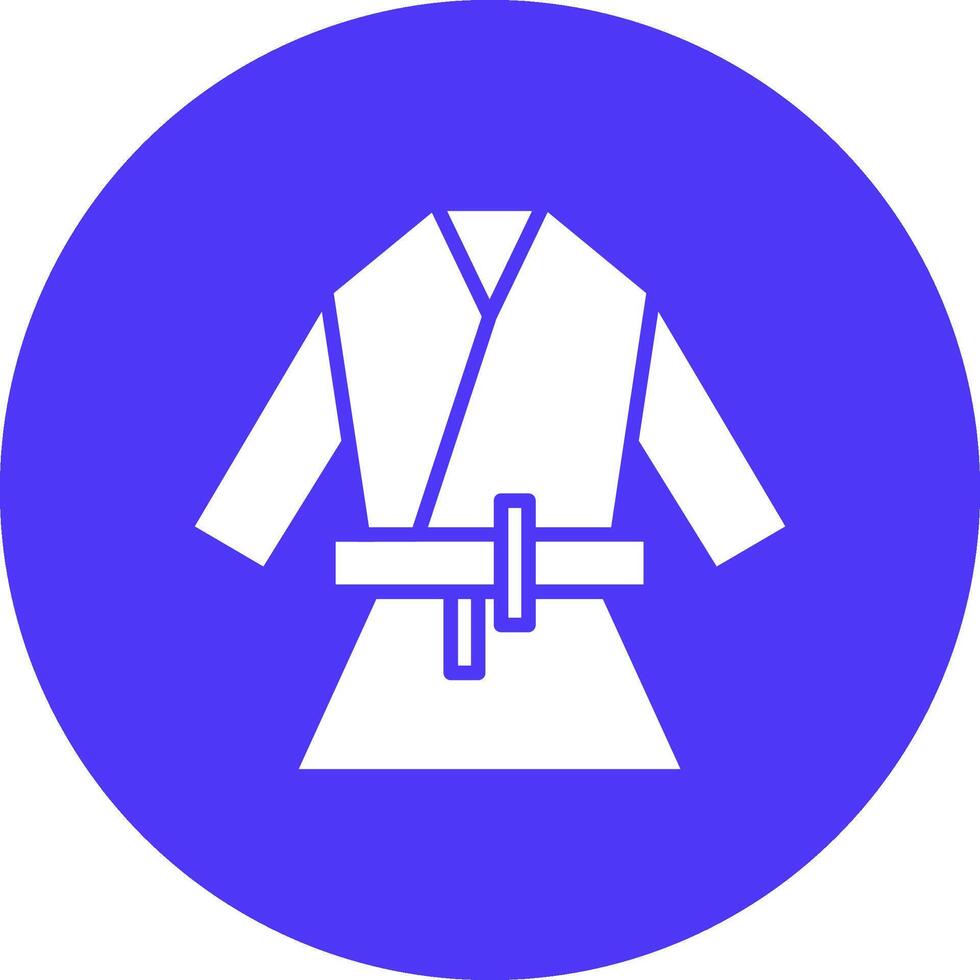 kimono glyph multi cirkel icoon vector
