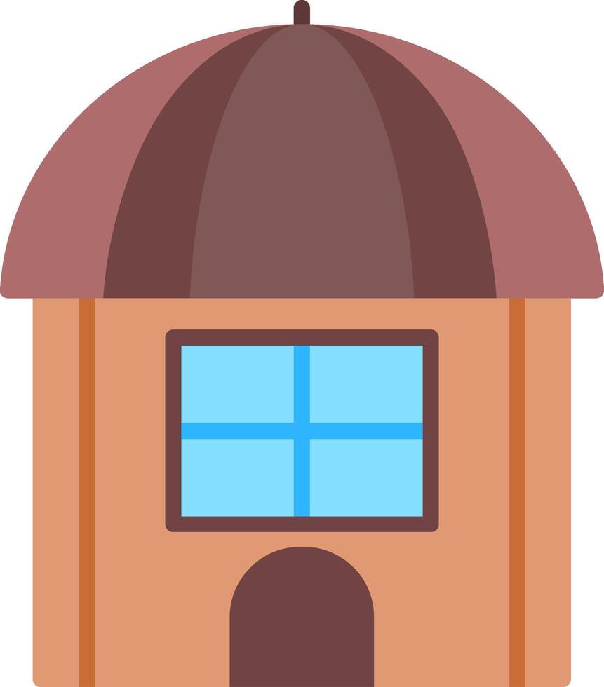 hut vlak icoon ontwerp vector