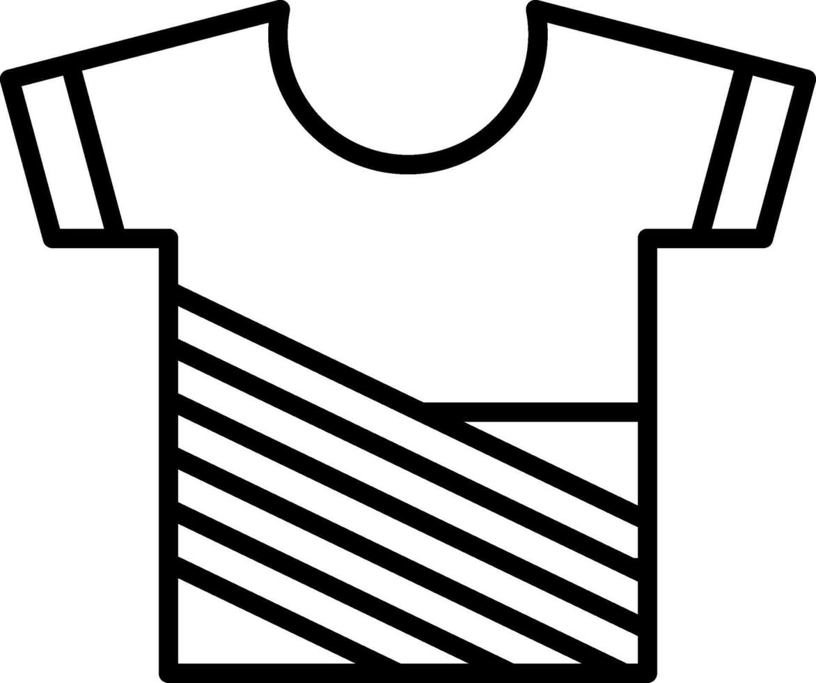 overhemd lijn icoon ontwerp vector