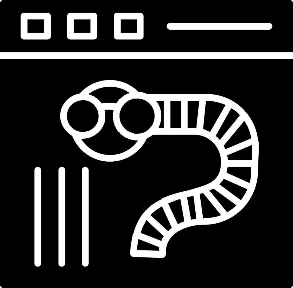 wormen glyph icoon ontwerp vector