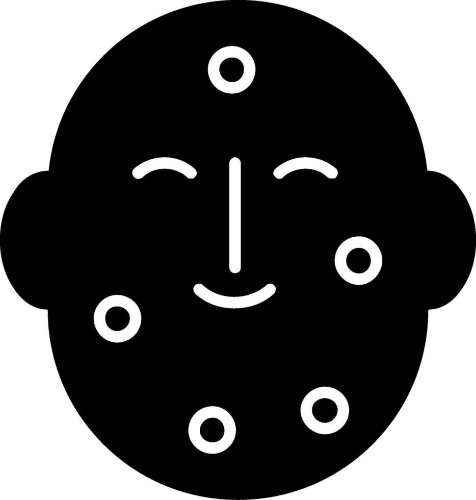 dermatologie glyph icoon ontwerp vector