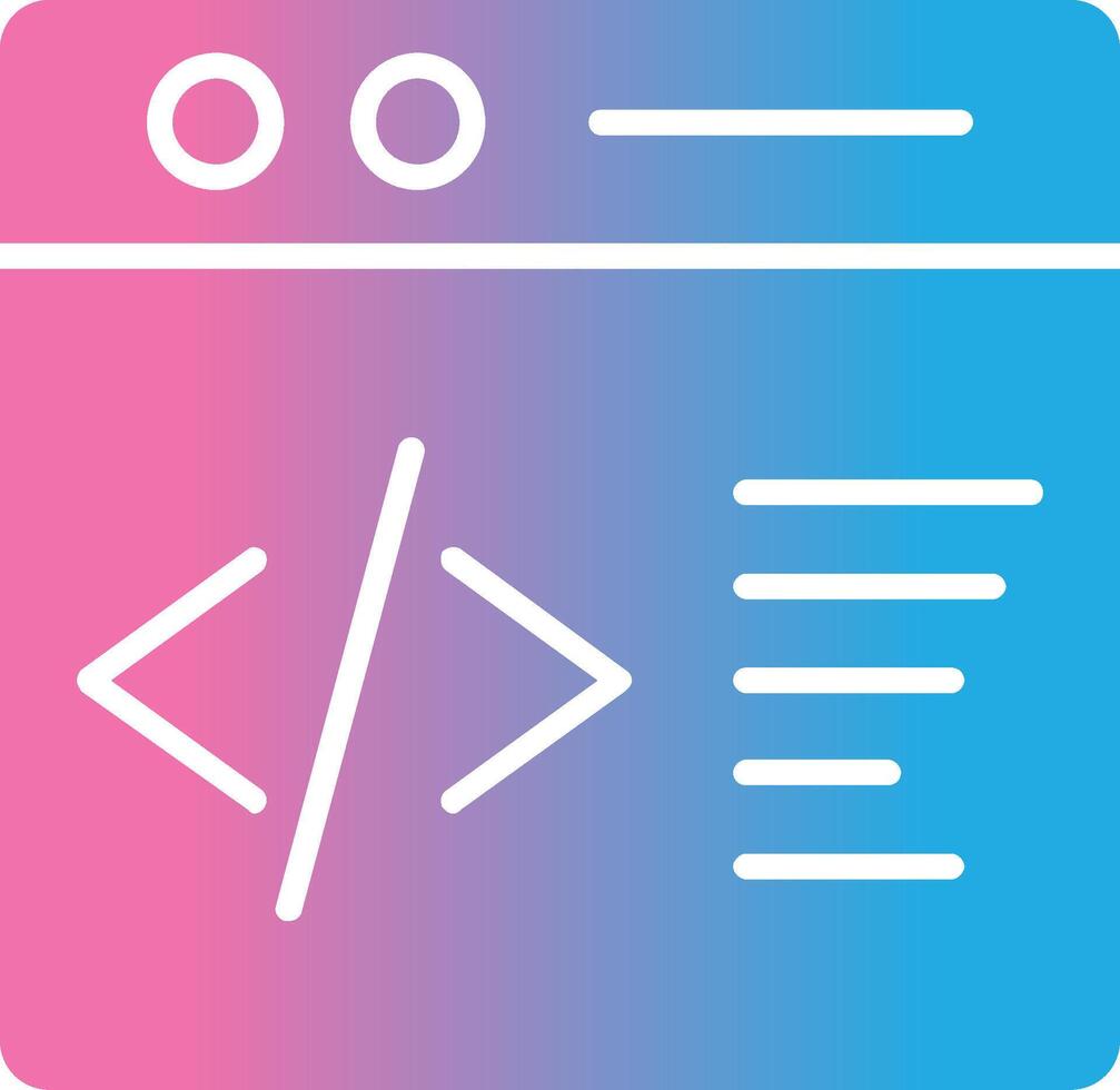 website codes glyph helling icoon ontwerp vector