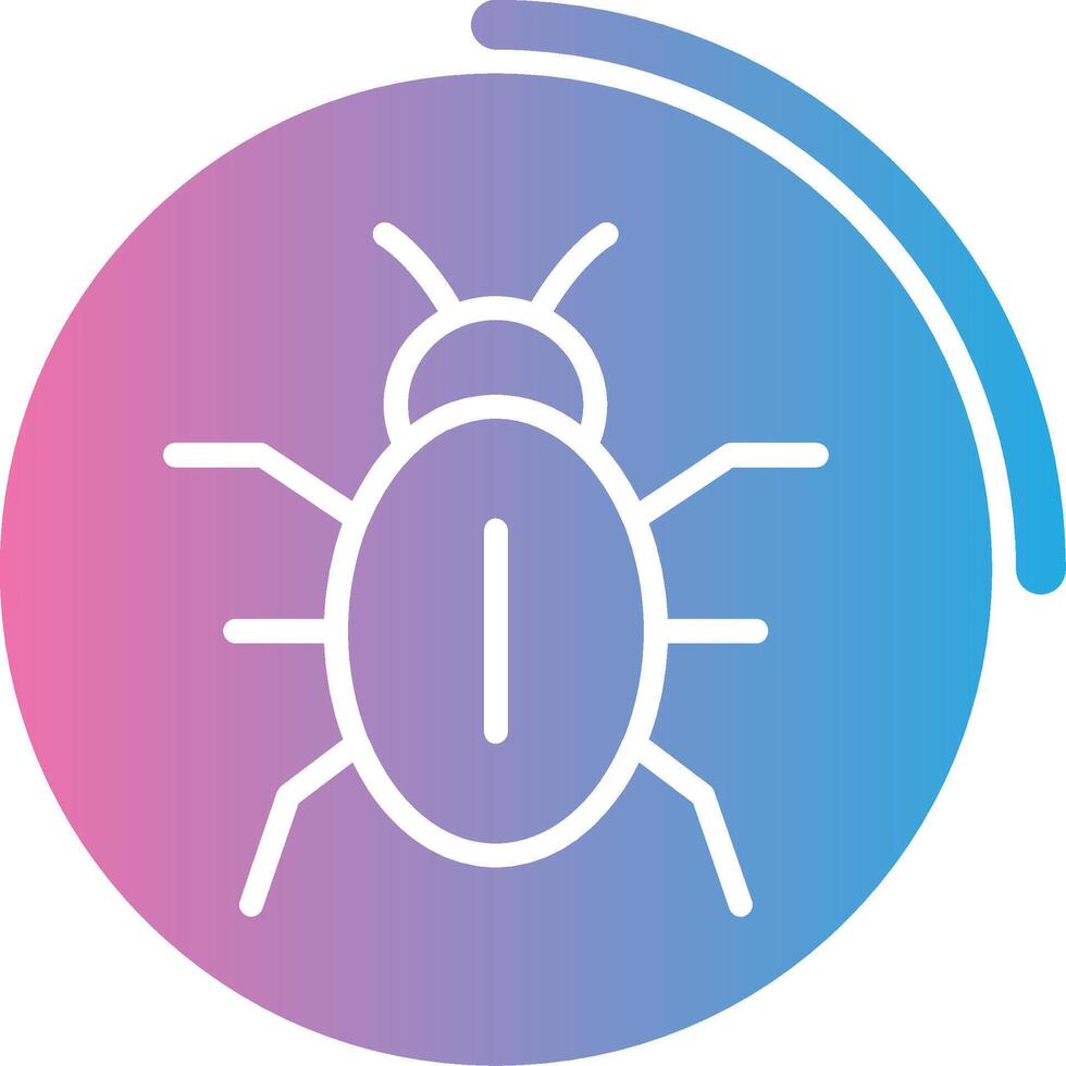 virussen opslagruimte glyph helling icoon ontwerp vector