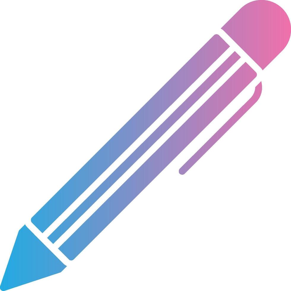 pen glyph helling icoon ontwerp vector