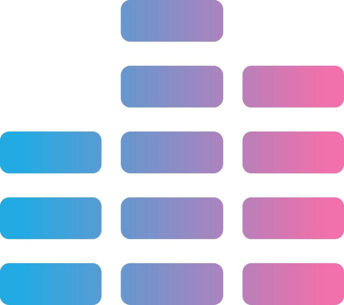 muziek- bars glyph helling icoon ontwerp vector