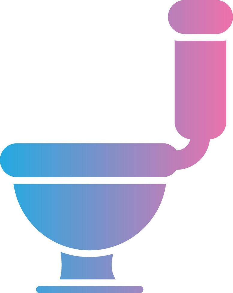 toilet glyph helling icoon ontwerp vector