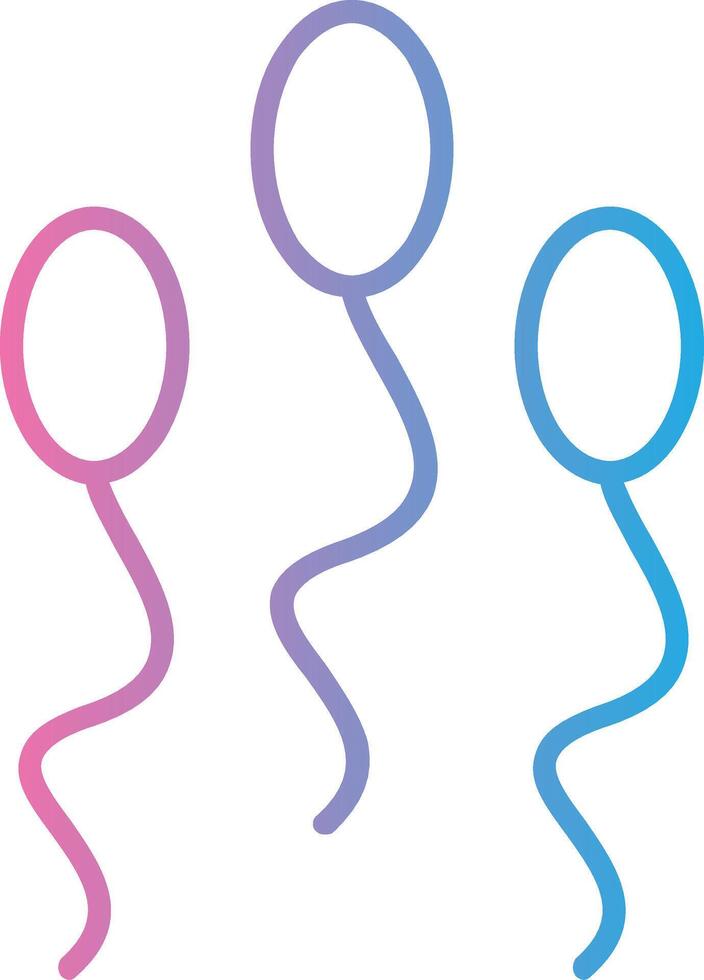sperma lijn helling icoon ontwerp vector
