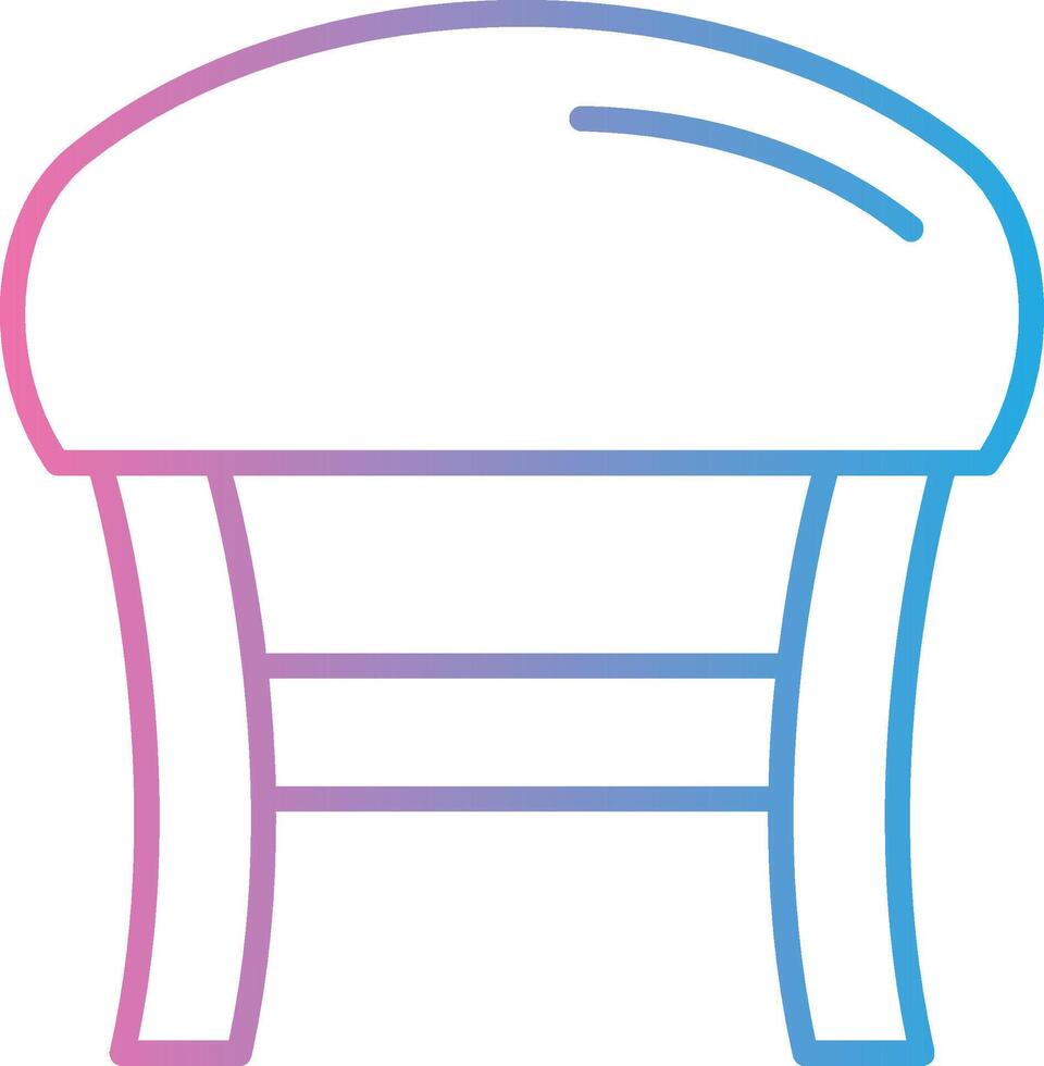 stoel lijn helling icoon ontwerp vector