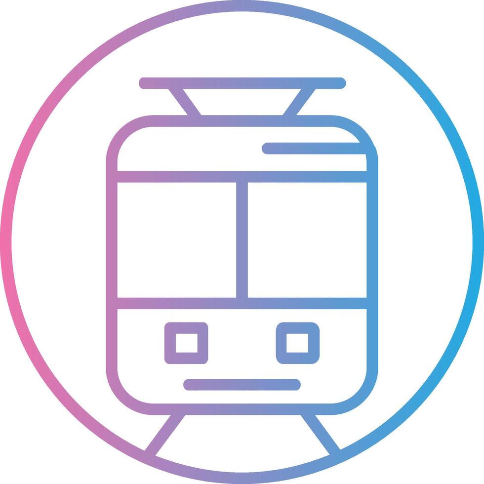 ondergronds trein lijn helling icoon ontwerp vector
