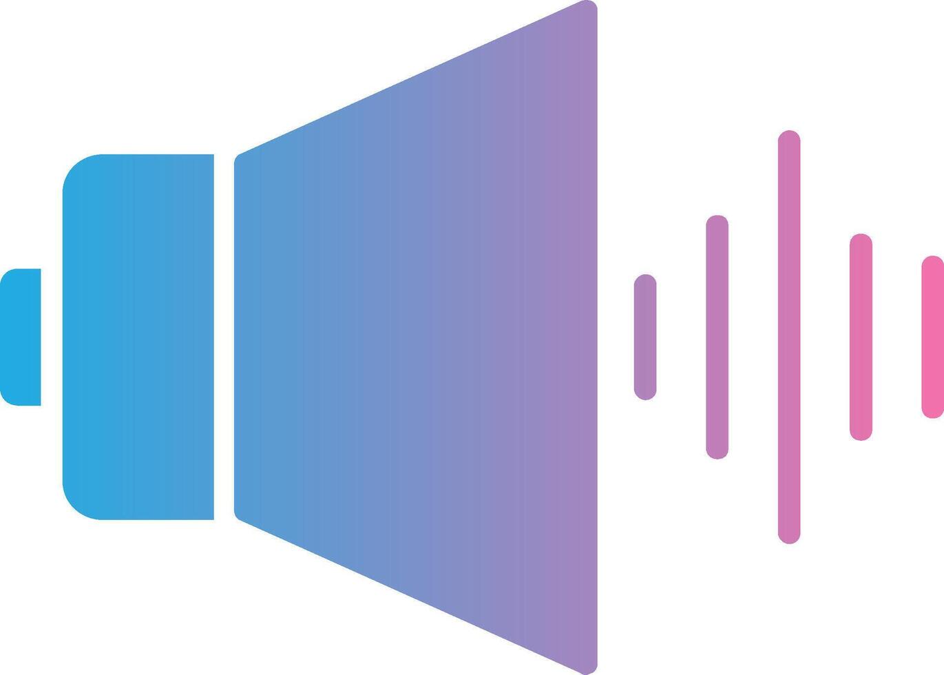 audio glyph helling icoon ontwerp vector