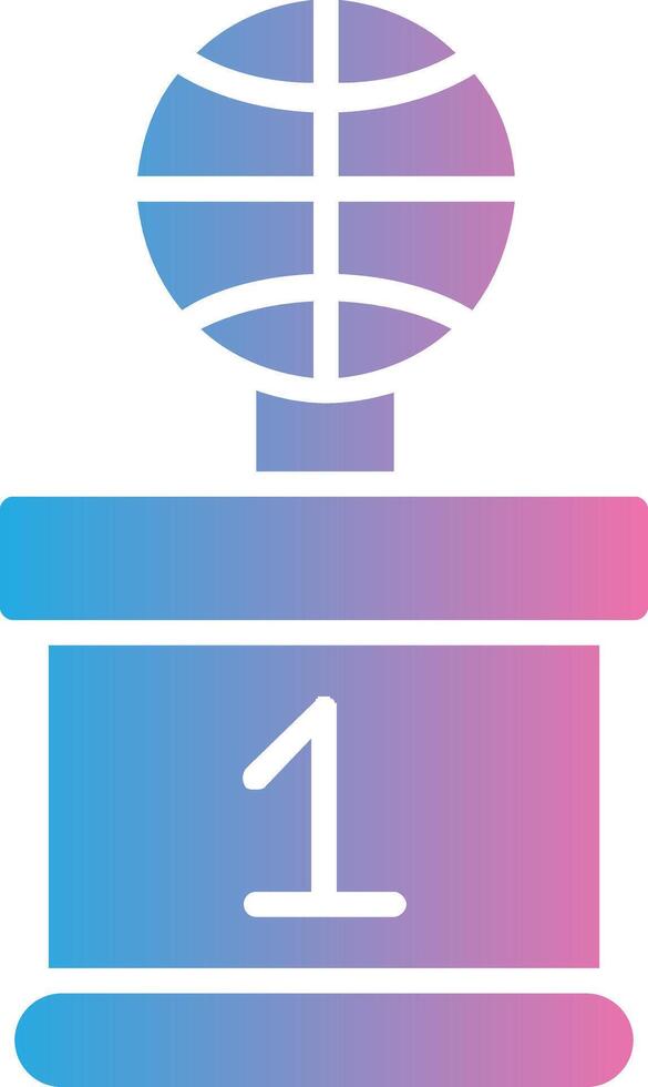 basketbal glyph helling icoon ontwerp vector