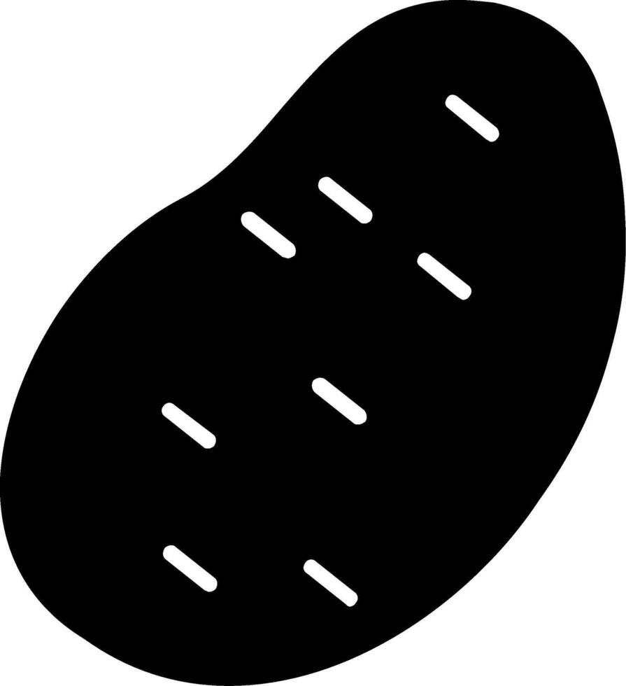 aardappel glyph icoon ontwerp vector