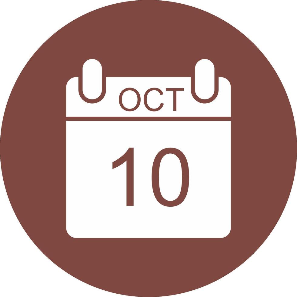 oktober glyph multi cirkel icoon vector