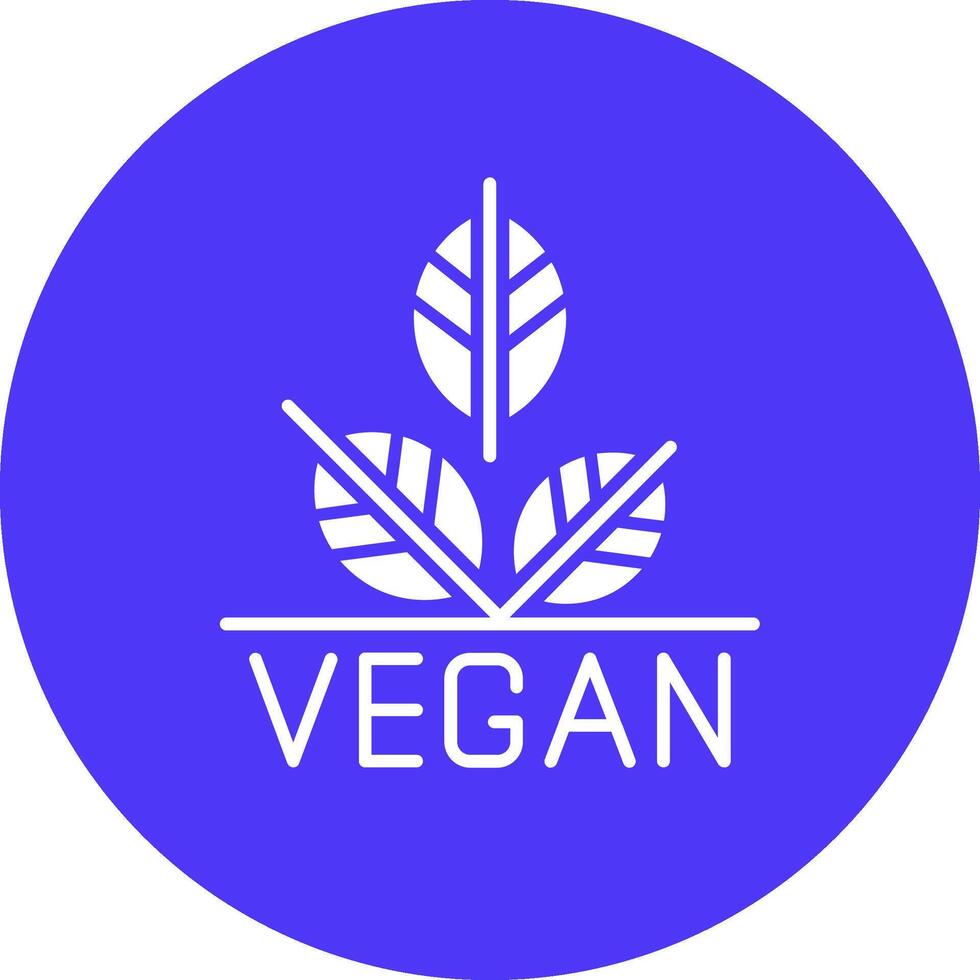 veganistisch glyph multi cirkel icoon vector