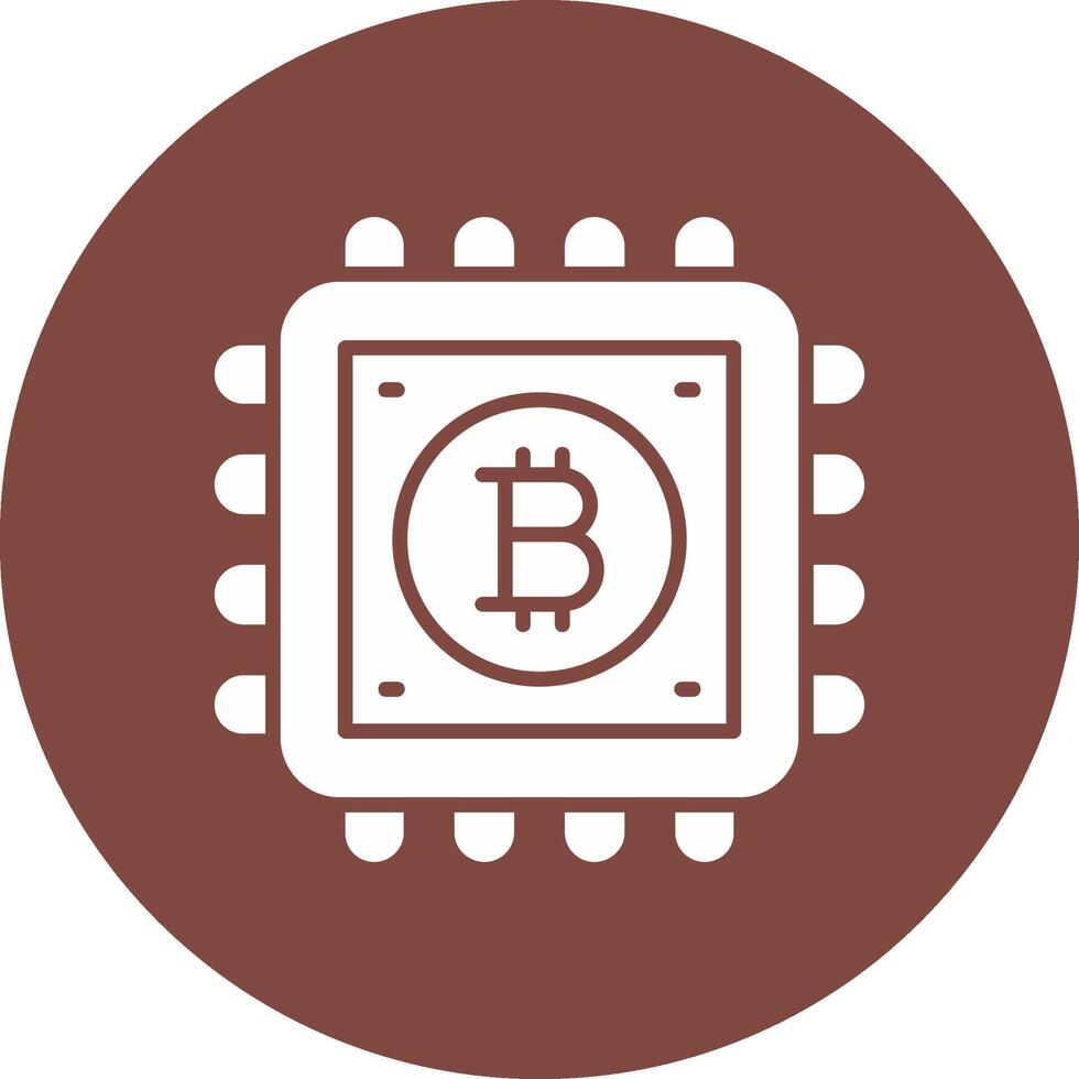 bitcoin werkwijze glyph multi cirkel icoon vector