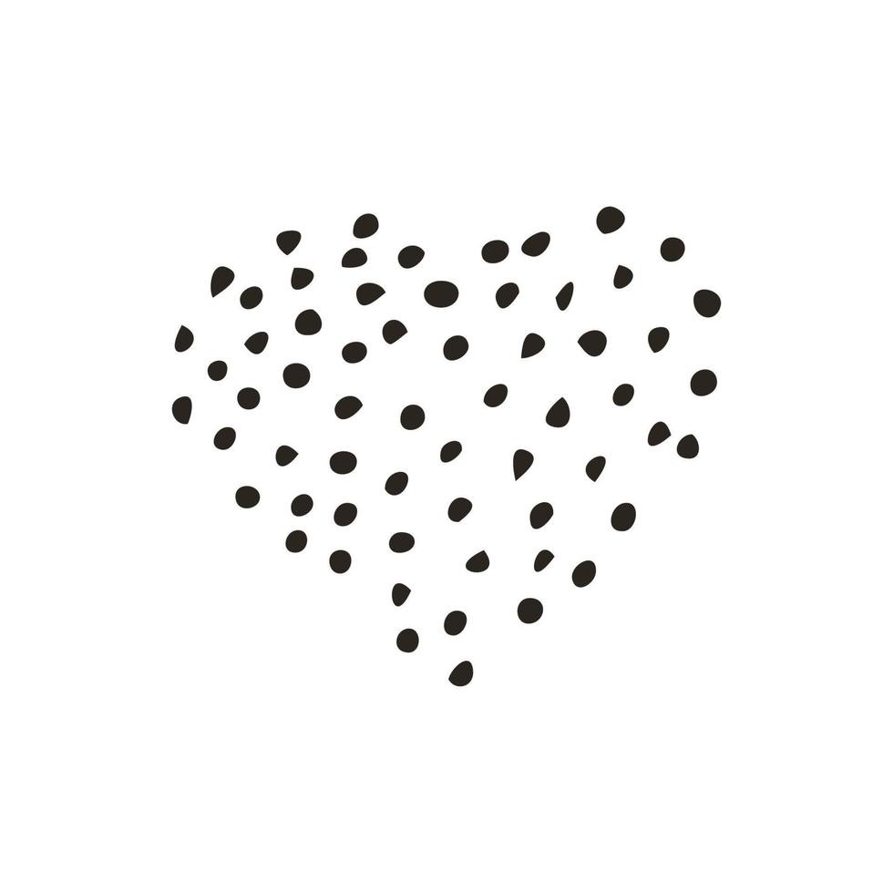 doodle hart pictogram. liefde symbool. schattig hand getekend vector grafische illustratie geïsoleerd op een witte achtergrond. eenvoudig overzichtsstijlteken. kunst schets patroon