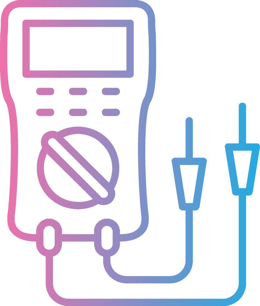 multimeter lijn helling icoon ontwerp vector